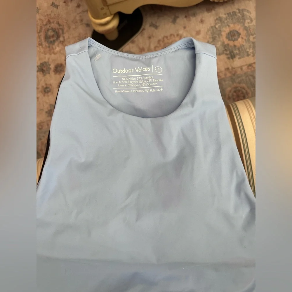 Outdoor Voices Light Blue Tank Top - Picture 1 of 3